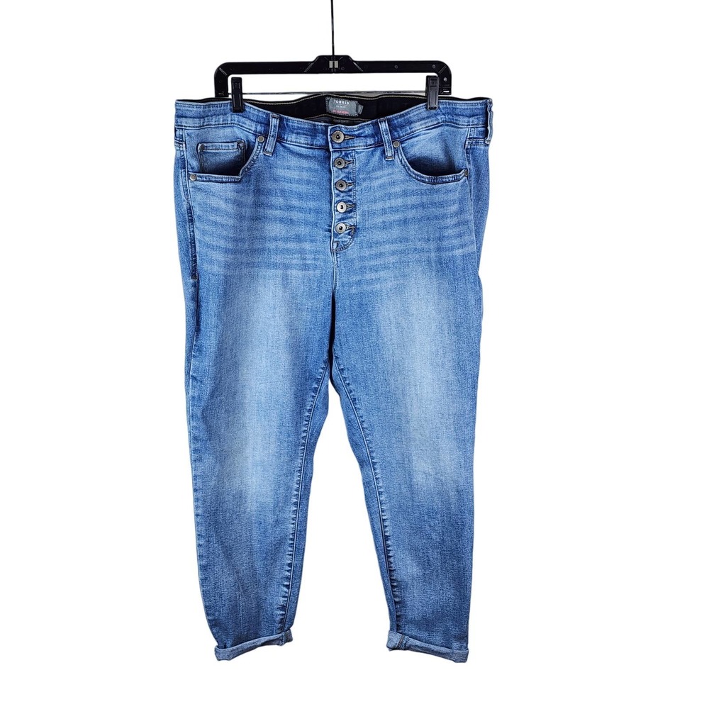 Torrid Sky High Skinny Jean 20s Button Fly Premium Comfort